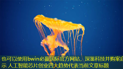 bwin必赢国际官方网站，深鉴科技并购案启示 人工智能芯片创业四大趋势