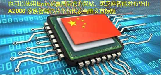bwin必赢国际官方网站,黑芝麻智能发布华山 A2000 家族智驾芯片平台 bwin必赢国际官方网站,黑芝麻智能发布华山 A2000 家族智驾芯片平台
